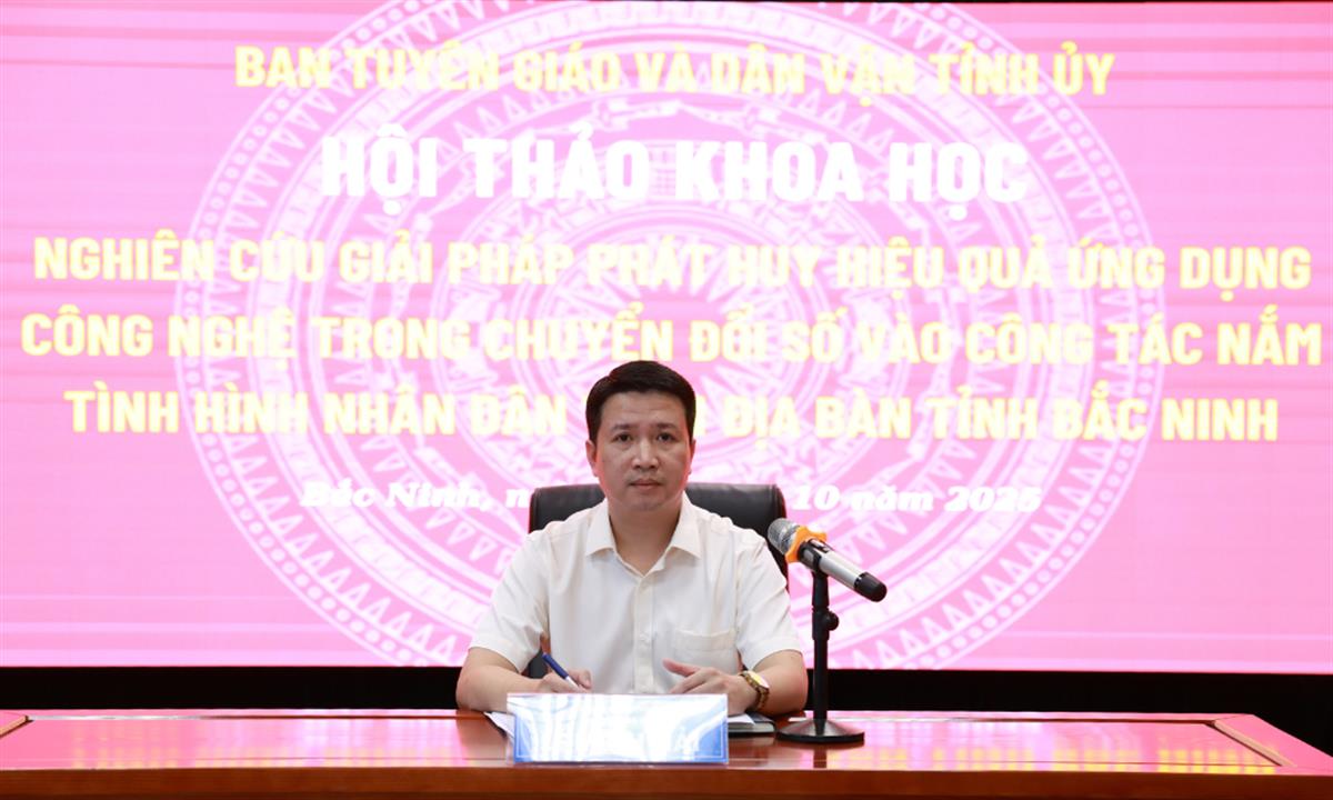 Bắc Ninh: Ứng dụng công nghệ số trong công tác nắm tình hình Nhân dân
