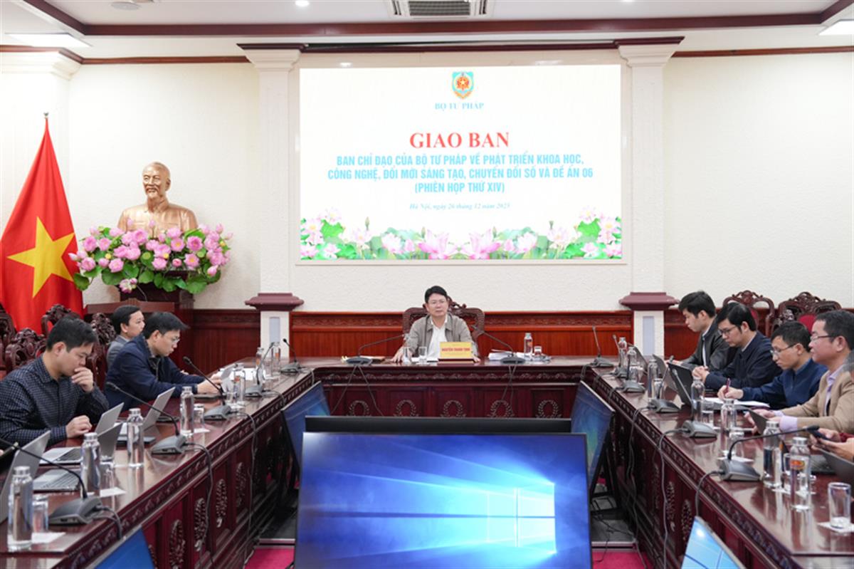 ​Giao ban Ban Chỉ đạo 57 của Bộ Tư pháp
