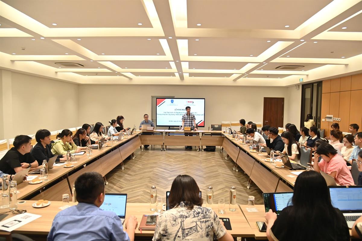 Tập huấn về ứng dụng trí tuệ nhân tạo (AI) trong công tác xây dựng, thẩm định văn bản quy phạm pháp luật